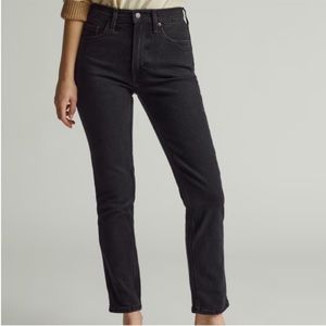 NWT Everlane Original Cheeky Jean Organic cotton Coal Black Size 30
